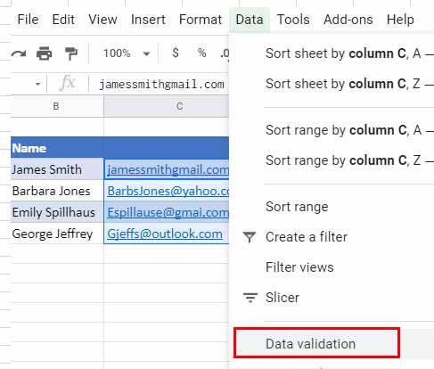 Validating email IDs