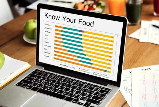 Data entry of nutrition values for buyers to make informed decisions