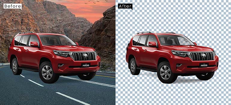 automotive photo background removal